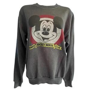 Y2K, Disney Mickey Mouse “Official Mouseketeer” Sweatshirt | Gray | Unisex